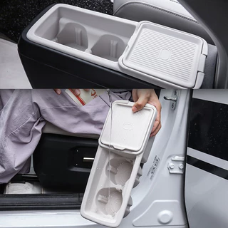 รถที่เท้าแขนกล่องเก็บสําหรับ Chery ICAR V23 รถไร้สายชาร์จ NFC ซิลิโคน Pad กล่องเก็บเงียบ Anti-slip อุปกรณ์เสริมภายใน