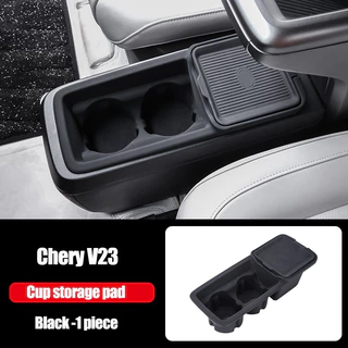 รถที่เท้าแขนกล่องเก็บสําหรับ Chery ICAR V23 รถไร้สายชาร์จ NFC ซิลิโคน Pad กล่องเก็บเงียบ Anti-slip อุปกรณ์เสริมภายใน