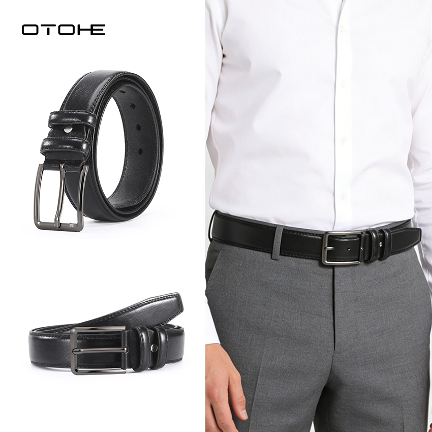 OTOHE เข็มขัดผู้ชายแฟชั่นอเนกประสงค์ เข็มขัดแบบหนามินิมอลและคุณภาพสูง ทนทาน ความยาว 120 ซม. ปรับได้และทนรอยขีดข่วน
