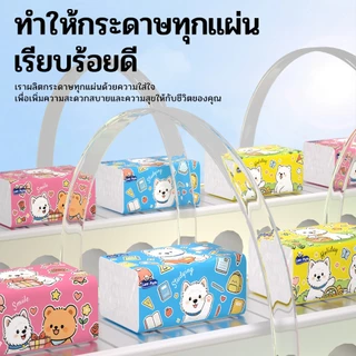 【12 แพ็ค】LamPure ทิชชู่เช็ดหน้า นุ่มละเอียด แพ็ค 3 สี หนา 5 ชั้น จำนวน 280 แผ่น