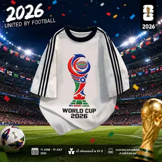 【จัดส่งตลอด 24 ชั่วโมง】🔥BCKR ลายกราฟฟิตี้ฟุตบอลคอกลม oversize เสื้อ⚽️ชุดหน้าร้อนผู้หญิง tshirtYG3685