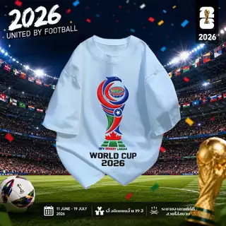 【จัดส่งตลอด 24 ชั่วโมง】🔥BCKR ลายกราฟฟิตี้ฟุตบอลคอกลม oversize เสื้อ⚽️ชุดหน้าร้อนผู้หญิง tshirtYG3685