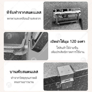 กล่องโฟมเก็บความเย็น 18L/30L/46L วัสดุ EPP ปลอดสารพิษ หนาพิเศษ น้ำหนักเบา ทนทาน กล่องส่งอาหาร กล่องเก็บความเย็นตั้งแคมป์