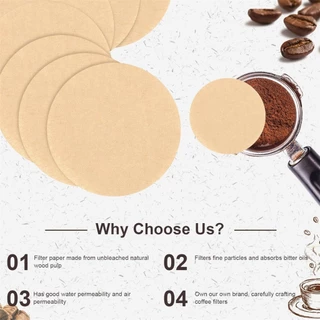 3Life เปลี่ยนกระดาษกรองกาแฟธรรมชาติรอบทิ้งกระดาษกรองกาแฟสําหรับเครื่องชงกาแฟ