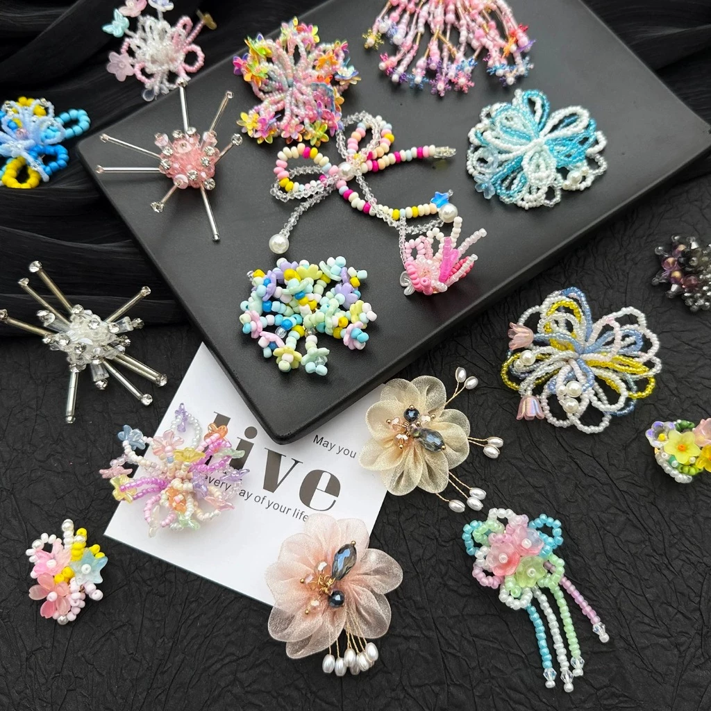 ❗ไม่ใช่รองเท้า❗Shoe Clip คริสตัลพู่จี้เครื่องประดับดอกไม้ที่ถอดออกได้แฟชั่น Charm DIY