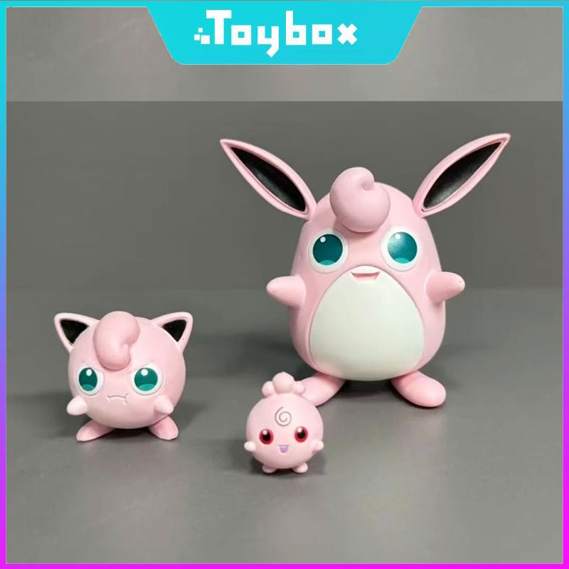 Pokemon 1:20 Igglybuff Jigglypuff Wigglytuff รุ่น Copy Model Replica Pokémon PVC Model