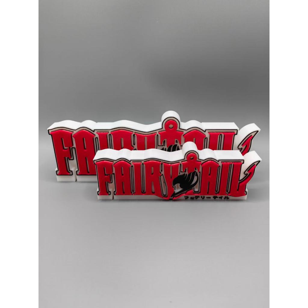Fairy tail Fairy tail โลโก้สามมิติ Fon Stand ป้ายชื่อโลโก้เครื่องประดับ