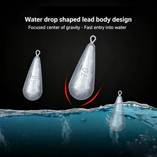 ตะกั่วตกปลา ทรงหยดน้ำ (DROP SHOT) ขนาด 5-100 กรัม ขายเป็นลูก ตะกั่วถ่วง ตกปลาหน้าดิน อุปกรณ์ถ่วงน้ำหนัก DROP SHOT RIG