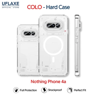 UFLAXE COLO - เคส Nothing Phone 4a - เคสแข็งใสกันเหลืองกันกระแทก เคสโทรศัพท์ป้องกันรอยนิ้วมือปกป้องเต็มรูปแบบ