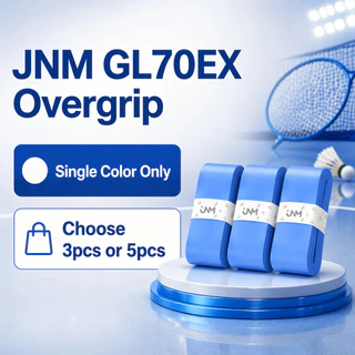 [ 3 ชิ้น / 5 ชิ้น ] JNM GL70EX Sports Grip Multi-Sport Overgrip Anti-Slip Max & Serap Peluh Efektif ไม้แบดมินตัน, เทนนิส, Pickle Ball & Joran/เบ็ดตกปลา | กัลติ พรีเมี่ยม | กีฬา FlexShot