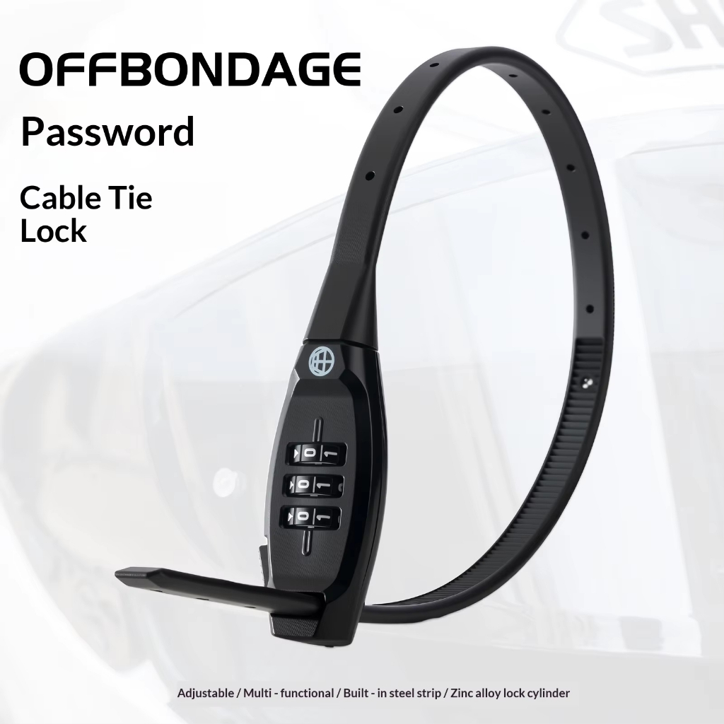 OFFBONDAGE รหัสล็อกแบบพกพา 3 หลัก สําหรับจักรยาน MTB มอเตอร์ไซค์ หมวกกันน็อค อุปกรณ์เสริมจักรยาน