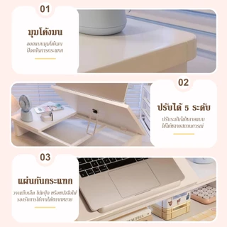 ชั้นวางคอมพิวเตอร์ ชั้นวางเพิ่มความสูง ปรับความสูงได้ 5 ระดับ ทนทาน