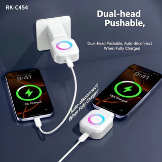 140W Auto Power Cutoff Charge Type-C Adapter Fast Charge Safety Separator ตัดไฟอัตโนมัติ