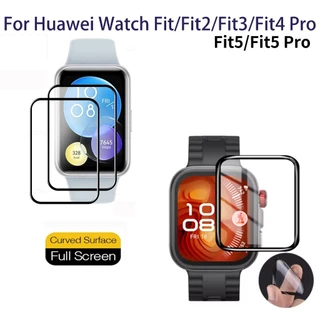 PMMAป้องกันหน้าจอสําหรับHuaweiนาฬิกาFit 2 3 4 5/Fitใหม่/SE/Special Edition/Fit2/Fit3/Fit4/Fit5 Pro nti-Scratchคลุมทั้งหมดฟิล์มหน้าจอป้องกันSmartWatchอุปกรณ์เสริม