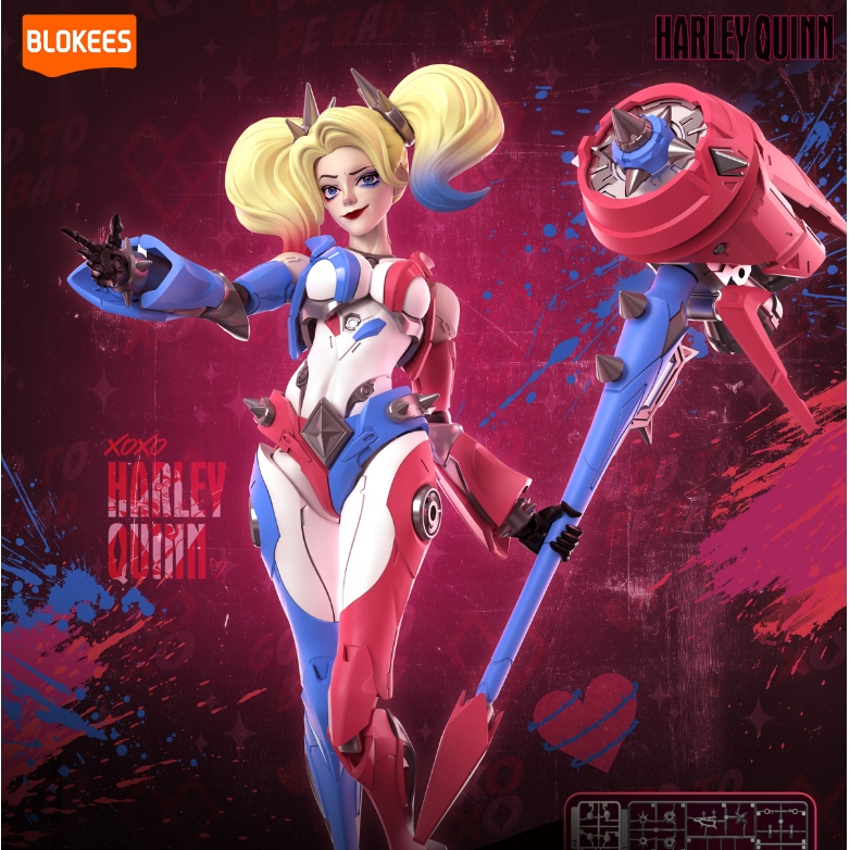 เปิดตัวใหม่BLOKEES DC CC01-4 Harley Quinn Nightwing Batman Figure Blocks ของเล่น ชุดโมเดลซูเปอร์แมน