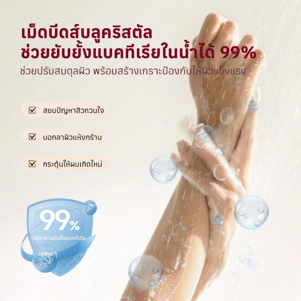 [มอก.] Glowseason ฝักบัวกรองน้ำ ลดสิว ฝักบัววิตามินซี อโรม่า หอมติดทน เพิ่มแรงดันน้ำ สยบน้ำกระด้าง thumbnail 6