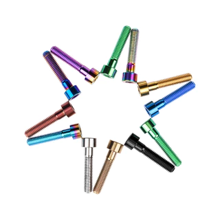 Wanyifa Titanium Ti Bolt M6x1015 16 18 20 25 30 35 40 45 50 55 60 65 มม.Stigma สกรูสําหรับ MTB/Road จักรยาน Seatpost ชุดหูฟังเบรค