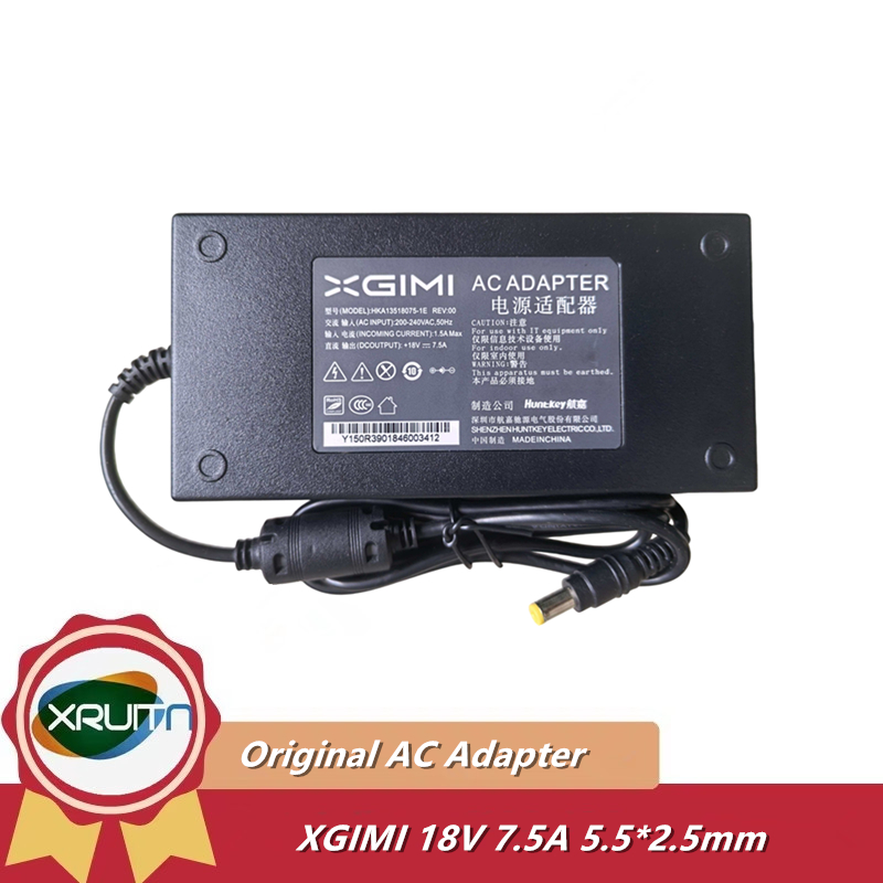 สําหรับ XGIMI โปรเจคเตอร์ H2 XHAD01 H1S Z5 Z4X Z6 Z3 Z8X Original 18V 7.5A 135W AC DC Adapter Charge