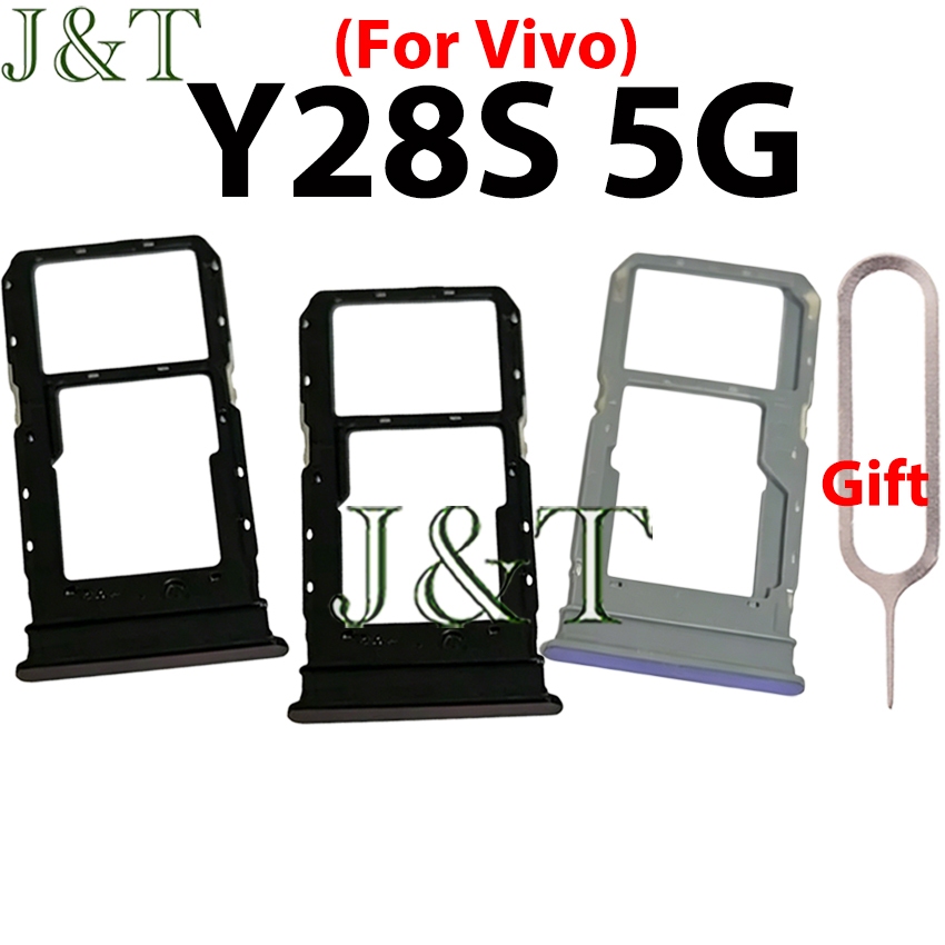 ถาดซิมสําหรับ vivo Y28S 5G Card Holder Reader SD Slot Adapter Replacement Parts