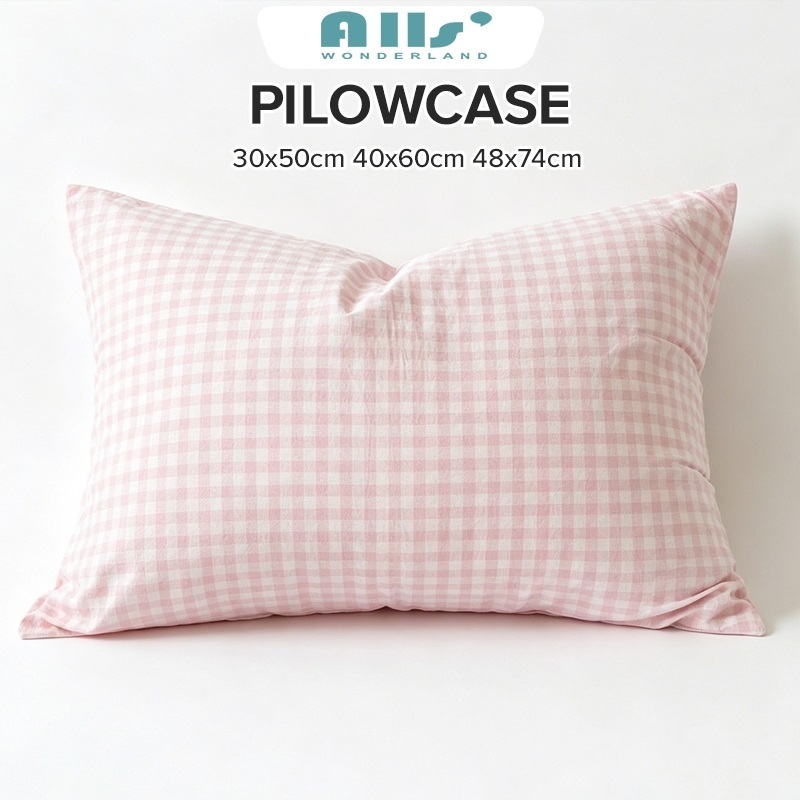 1ชิ้น ปลอกหมอน ลายสก๊อต 30*50 ซม./ 40*60 ซม./ 48*74 ซม.pillowcase