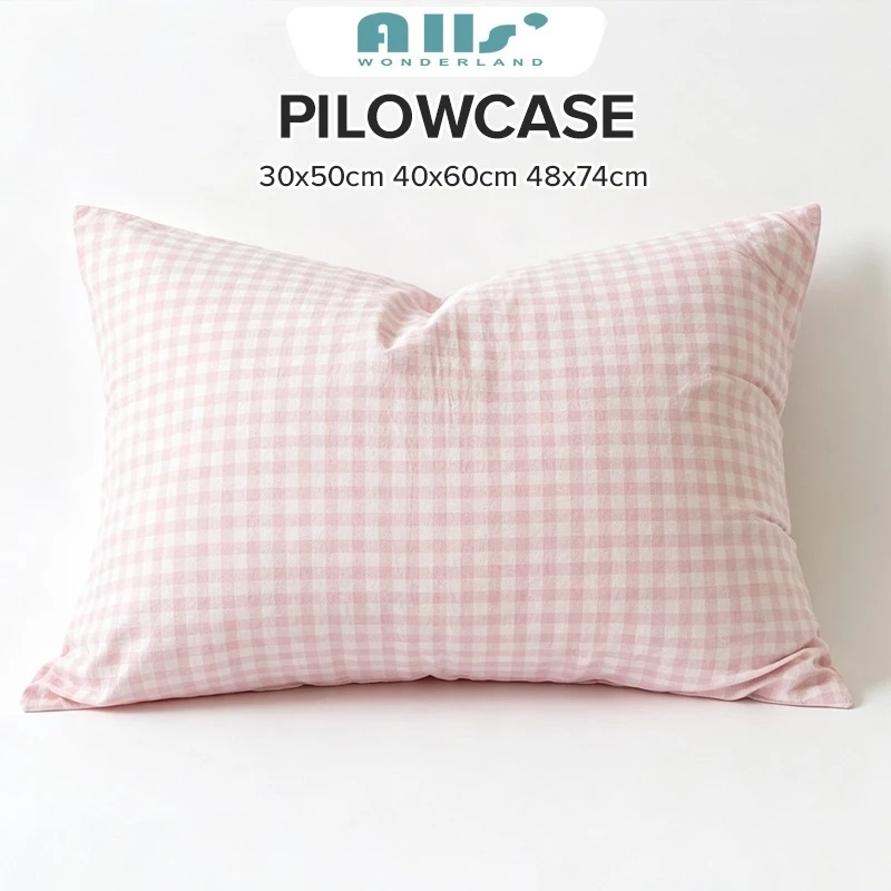 1ชิ้น ปลอกหมอน ลายสก็อต 30*50 ซม. / 40*60 ซม. / 48*74 ซม pillowcase