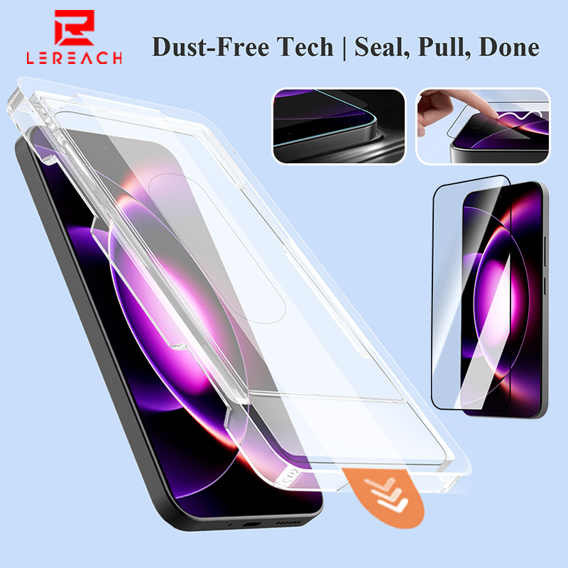 Lereach Quick Paste ฟิล์มกระจกนิรภัยสําหรับ Xiaomi 17T Pro 17 Ultra 15T 14T Pro Mi 17 Pro Max 1-2 ชิ้นความละเอียดสูงป้องกันการระเบิดป้องกันการเปรอะเปื้อน Smooth Touch Quick ปลดล็อค