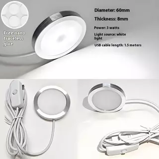 Newwellknowncool USB Circular Wltra-thin โคมไฟอลูมิเนียม 5V 3D อุปกรณ์เสริมเครื่องพิมพ์ไฟ Led DIY รุ่น Warm White/Multicoour AAD