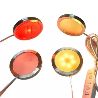 Newwellknowncool USB Circular Wltra-thin โคมไฟอลูมิเนียม 5V 3D อุปกรณ์เสริมเครื่องพิมพ์ไฟ Led DIY รุ่น Warm White/Multicoour AAD