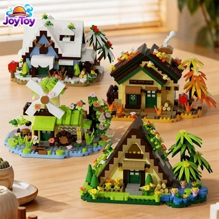 JoyToy บล็อกตัวต่อบ้านสี่ฤดู ของเล่นเด็กเสริมพัฒนาการ ประกอบง่าย สวยงาม ส่งฟรี