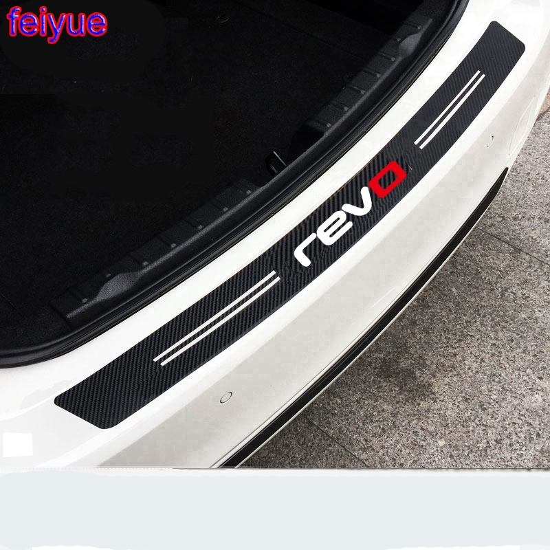 1pcs คาร์บอนไฟเบอร์ REVO รถสติกเกอร์ด้านหลังสําหรับ volkswagen VW Golf 6 7 MK3 MK4 MK5 MK6 MK7 TDI R