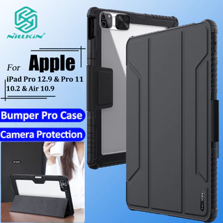 Nillkin 360° ป้องกันกรณีสําหรับiPad Air 11 2026 25 24 Pro 12.9 Pro 11 2021 2020 10.2 8th Mini 6 Air 6 Air 5 Air 4 Air 10.9 2020 กรณีหรูหราโปร่งใสกันกระแทก