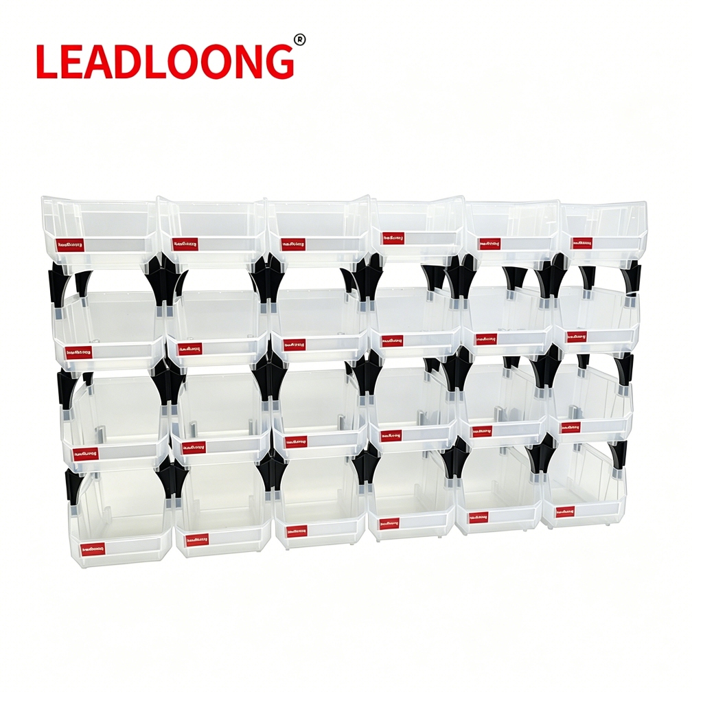 LEADLOONG V1 กล่องอะไหล่ 13.5*10.5*7.6CM กล่องเก็บของ เก็บอะไหล่และอุปกรณ์ โปร่งใสและสวยงาม