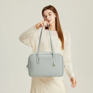 BOSTANTEN Speedy Bag กระเป๋าสะพายไหล่ผู้หญิง หนัง PU Tote Bag กระเป๋าใบใหญ่ จุของเยอะ อเนกประสงค์ สไตล์เกาหลี เรียบหรู Work Daily