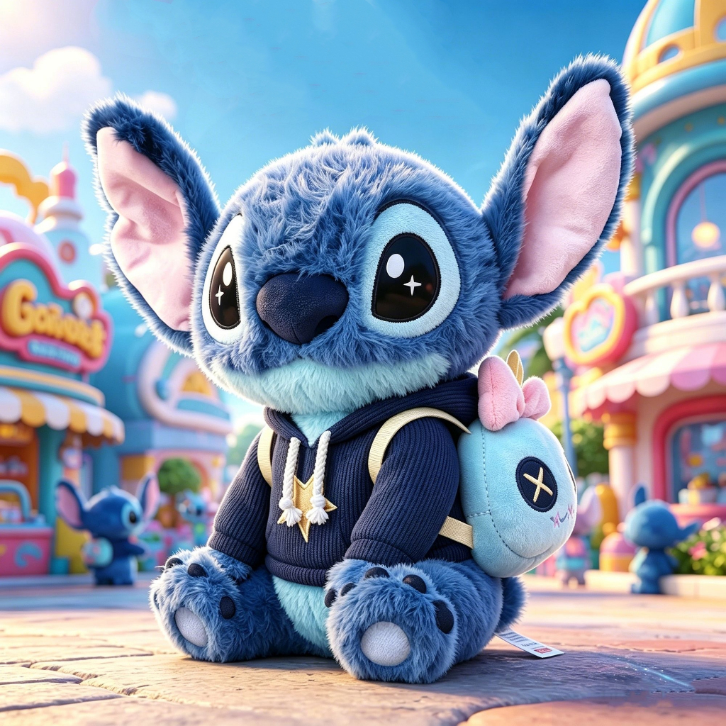 [ของแท้] Lilo & Stitch Series Stitch Golden Plush Toy ตุ๊กตาน่ารักของขวัญวันเกิดเด็กผู้หญิง
