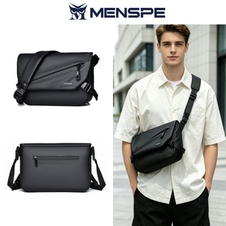 MENSPE ผู้ชายแฟชั่นไหล่กระเป๋า Cross Body กระเป๋า Messenger กันน้ํา Oxford Cross Body กระเป๋าขนาดใหญ่ความจุสลิงกระเป๋า Casual Sport Street กระเป๋าสําหรับชาย