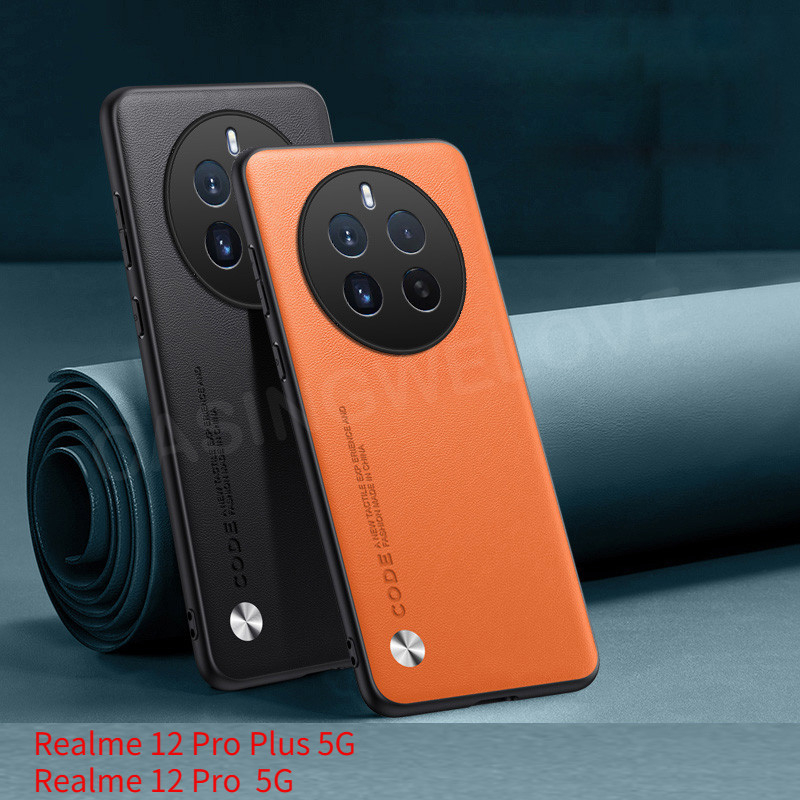 เคสโทรศัพท์สําหรับRealme 11 12 13 pro Plus 5Gปลอกหนังสีทึบฝาครอบกันกระแทกแบบแข็ง
