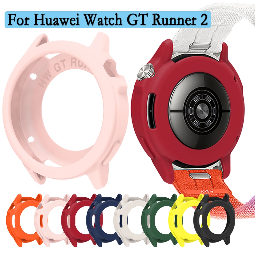 สําหรับนาฬิกา Huawei GT Runner 2 ปกอ่อน Hollow ป้องกันกรณี Super Light ซิลิโคนนาฬิกาตกแต่งสําหรับ Huawei GT Runner 2