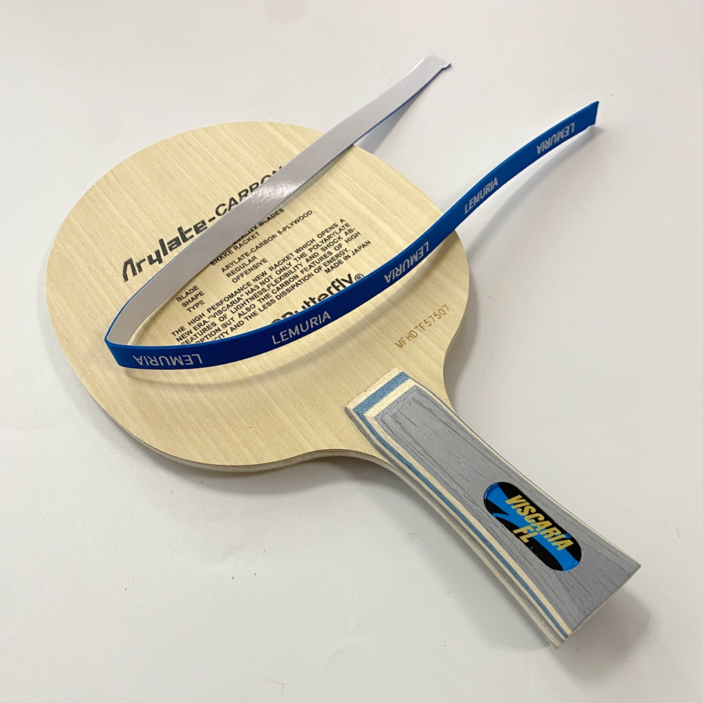 ใบมีดปิงปองคาร์บอนไฟเบอร์คุณภาพดีที่สุดน้ําหนักหนัก Offensive FL ด้ามยาว Shake Hold Ping Pong Bat Paddle