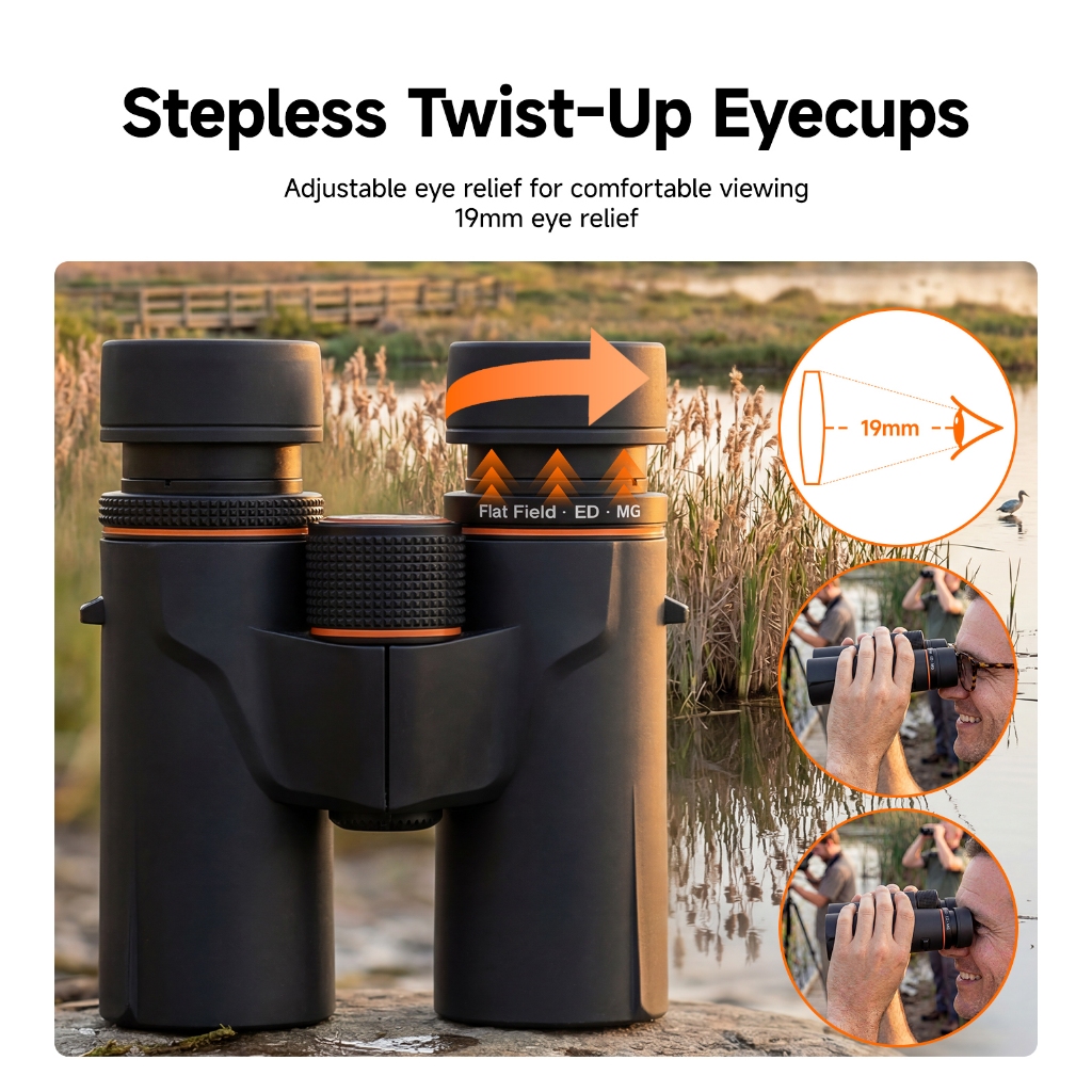 Svbony SA207 8x32 APO Birding กล้องส่องทางไกลไนโตรเจนที่เต็มไปด้วย IPX7 กันน้ํา FBMC สําหรับ Tropical Bird ดูและกลางแจ้ง — صورة 5