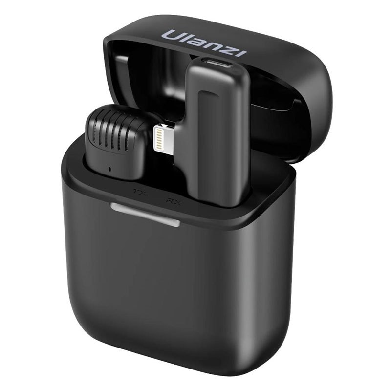 J11 ไมโครโฟนไร้สายแบบหนีบเสื้อพร้อมเคสชาร์จสําหรับ iPhone USB C 3 ระดับหูฟังตัดเสียงรบกวนการตรวจสอบไ