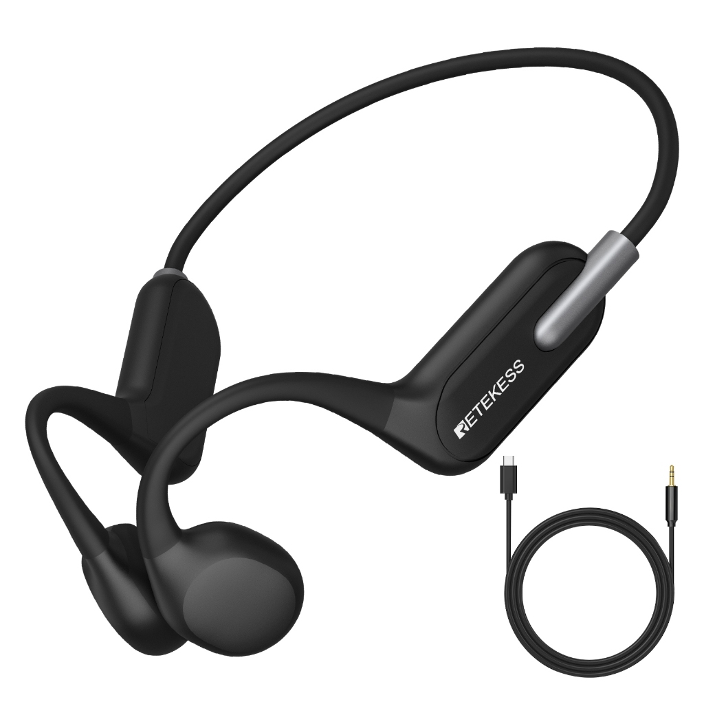 【จัดส่งในท้องถิ่น】Retekess TT042 Bone Conduction เครื่องช่วยฟังผู้สูงอายุ แบบเปิดหู ใส่ง่าย เสียงทีวีชัด ปรับเสียงง่าย