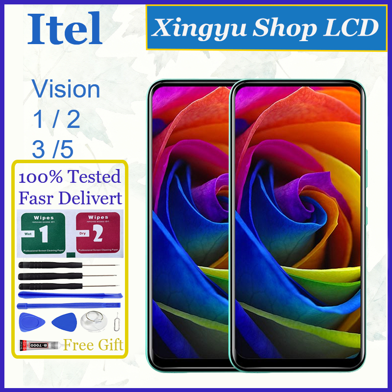 Original สําหรับ Itel Vision 1 L6005 Vision 1 Plus 1 Pro 2 2s 2 Plus 3 3 Plus 5 PlusจอแสดงผลLCD Touc