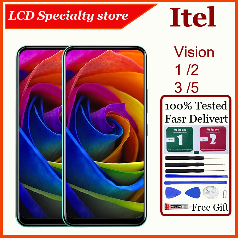Original สําหรับ Itel Vision 1 L6005 Vision 1 Plus 1 Pro 2 2s 2 Plus 3 3 Plus 5 PlusจอแสดงผลLCD Touc