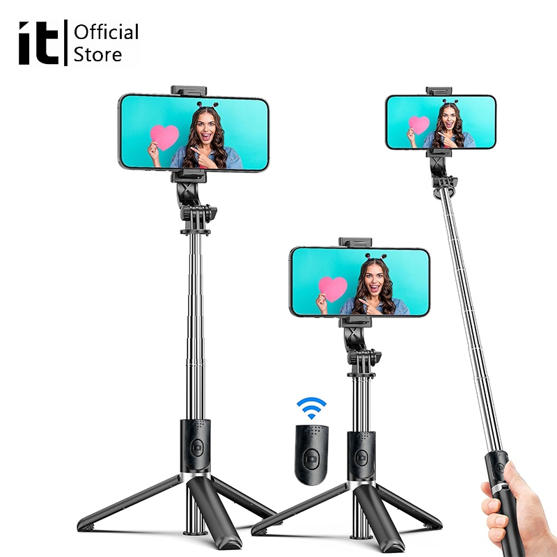 [it]พกพาในกระเป๋าได้ขาตั้งไม้เซลฟี่สามในหนึ่งเดียว+รีโมทบลูทูธเหมาะสําหรับถ่ายภาพท่องเที่ยว