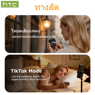 HTC NE72 หูฟังไร้สายจอสัมผัสมัลติฟังก์ชัน AI แปลภาษาได้ เคสแปลเสียงภายนอก เสียง HiFi ENC รองรับ iOS Android PC