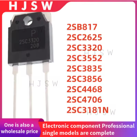 5PCS 2SB817 2SC2625 2SC3320 2SC3552 2SC3835 2SC3856 2SC4468 2SC4706 2SC3181N B817 C2625 C3552 C4835 
