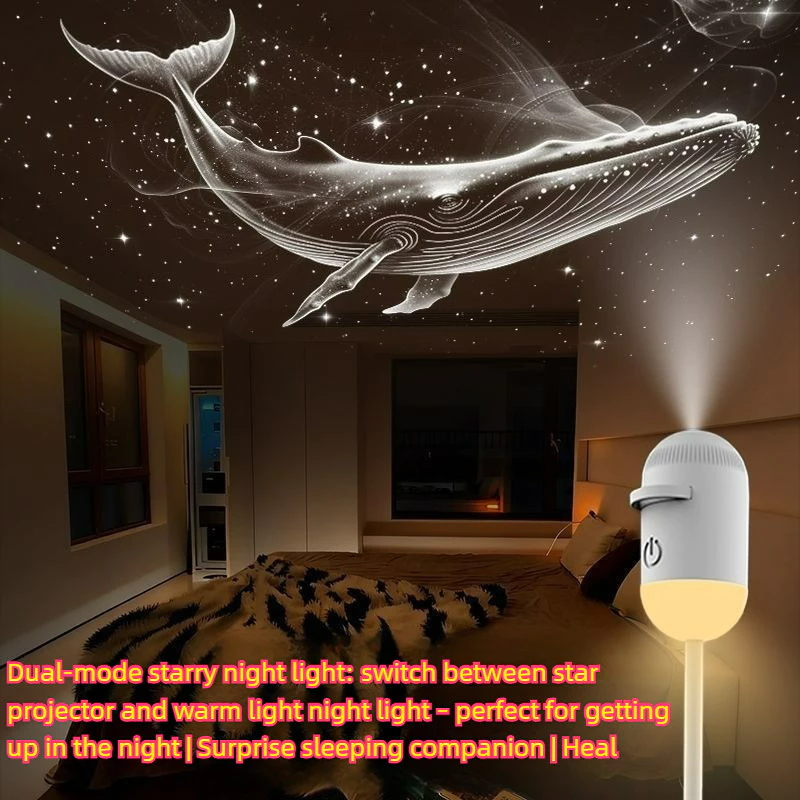 TechVibe Starry Sky Mini Galaxy Light โปรเจคเตอร์สําหรับห้องนั่งเล่นห้องนอนตกแต่งงานแต่งงาน Night Light สําหรับการนอนหลับ Baby Feeding Eye Protection Starry Sky Ambient Light