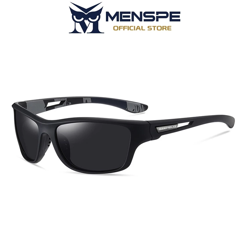 MENSPE แว่นกันแดดโพลาไรซ์ผู้ชายแว่นกันแดดแว่นตากีฬากลางแจ้ง UV400 กันแดดการมองเห็นสะอาดน้ําหนักเบา