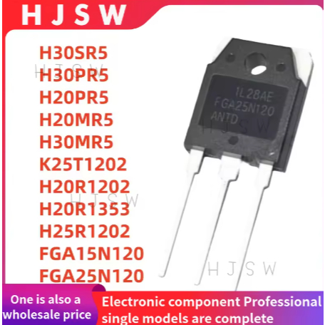 5 ชิ้น 100% ใหม่ H30SR5 H30PR5 H20PR5 H20MR5 H30MR5 K25T1202 H20R1353 H25R1202 FGA15N120 FGA25N120 F
