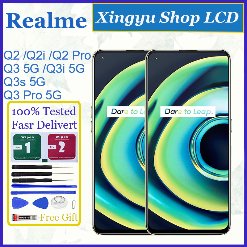 TFT/OLED/Original สําหรับRealme Q2 5G Q2i 5G Q2 Pro 5G Q3 5G Q3i 5G Q3s 5G Q3 Pro 5GจอแสดงผลLCDหน้าจ